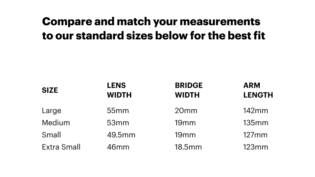 Match your measurements